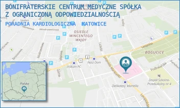 PORADNIA KARDIOLOGICZNA - BONIFRATERSKIE CENTRUM MEDYCZNE SPÓŁKA Z OGRANICZONĄ ODPOWIEDZIALNOŚCIĄ - UL. L.MARKIEFKI 87,  KATOWICE