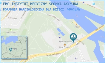 PORADNIA KARDIOLOGICZNA DLA DZIECI - EMC INSTYTUT MEDYCZNY SPÓŁKA AKCYJNA SZPITAL ŚWIĘTEGO ROCHA W OZIMKU - UL. WEJHEROWSKA 28/4,  WROCŁAW