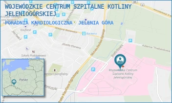 PORADNIA KARDIOLOGICZNA - WOJEWÓDZKIE CENTRUM SZPITALNE KOTLINY JELENIOGÓRSKIEJ - UL. MICHAŁA KLEOFASA OGIŃSKIEGO 6, JELENIA GÓRA