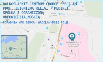 PORADNIA WAD SERCA - DOLNOŚLĄSKIE CENTRUM CHORÓB SERCA IM. PROF. ZBIGNIEWA RELIGI - MEDINET SPÓŁKA Z OGRANICZONĄ ODPOWIEDZIALNOŚCIĄ - UL. HENRYKA MICHAŁA KAMIEŃSKIEGO 73A,  WROCŁAW