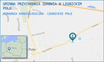 PORADNIA KARDIOLOGICZNA - GMINNA PRZYCHODNIA ZDROWIA W LEGNICKIM POLU - UL. KLASZTORNA 20,  LEGNICKIE POLE