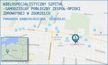 PORADNIA KARDIOLOGICZNA - WIELOSPECJALISTYCZNY SZPITAL -SAMODZIELNY PUBLICZNY ZESPÓŁ OPIEKI ZDROWOTNEJ W ZGORZELCU - UL. LUBAŃSKA 11-12,  ZGORZELEC