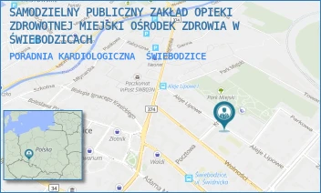 PORADNIA KARDIOLOGICZNA - SAMODZIELNY PUBLICZNY ZAKŁAD OPIEKI ZDROWOTNEJ MIEJSKI OŚRODEK ZDROWIA W ŚWIEBODZICACH - UL. ALEJE LIPOWE 15,  ŚWIEBODZICE