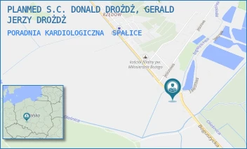 PORADNIA KARDIOLOGICZNA - PLANMED S.C. DONALD DROŻDŻ, GERALD JERZY DROŻDŻ - UL. BOGUSZYCKA 31, SPALICE