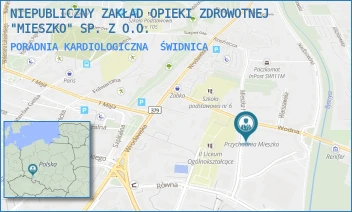 PORADNIA KARDIOLOGICZNA - NIEPUBLICZNY ZAKŁAD OPIEKI ZDROWOTNEJ "MIESZKO" SP. Z O.O. - UL. MIESZKA I 10,  ŚWIDNICA