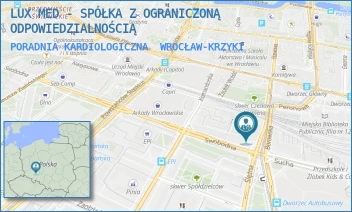 PORADNIA KARDIOLOGICZNA - LUX MED SPÓŁKA Z OGRANICZONĄ ODPOWIEDZIALNOŚCIĄ - UL. SWOBODNA 1,  WROCŁAW-KRZYKI