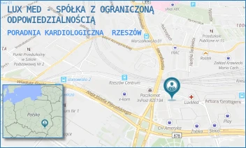 PORADNIA KARDIOLOGICZNA - LUX MED - SPÓŁKA Z OGRANICZONĄ ODPOWIEDZIALNOŚCIĄ - UL. STANISŁAWA JABŁOŃSKIEGO 2/4,  RZESZÓW