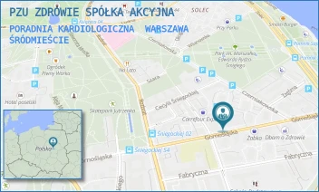 PORADNIA KARDIOLOGICZNA - PZU ZDROWIE SPÓŁKA AKCYJNA - GÓRNOŚLĄSKA 4A,  WARSZAWA ŚRÓDMIEŚCIE