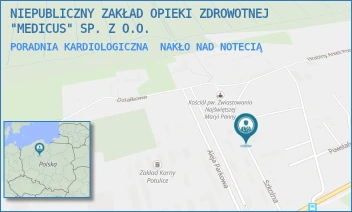 PORADNIA KARDIOLOGICZNA - NIEPUBLICZNY ZAKŁAD OPIEKI ZDROWOTNEJ "MEDICUS" SP. Z O.O. - SZKOLNA 4,  NAKŁO NAD NOTECIĄ