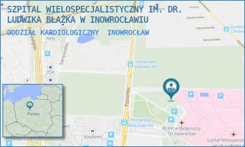 ODDZIAŁ KARDIOLOGICZNY - SZPITAL WIELOSPECJALISTYCZNY IM. DR. LUDWIKA BŁAŻKA W INOWROCŁAWIU - POZNAŃSKA 97,  INOWROCŁAW