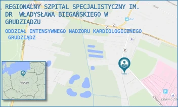 ODDZIAŁ INTENSYWNEGO NADZORU KARDIOLOGICZNEGO - REGIONALNY SZPITAL SPECJALISTYCZNY IM. DR  WŁADYSŁAWA BIEGAŃSKIEGO W GRUDZIĄDZU - RYDYGIERA 15/17,  GRUDZIĄDZ