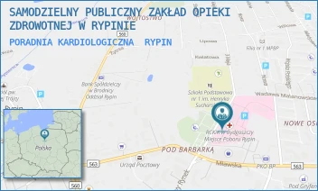 PORADNIA KARDIOLOGICZNA - SAMODZIELNY PUBLICZNY ZAKŁAD OPIEKI ZDROWOTNEJ W RYPINIE - 3 MAJA 2,  RYPIN