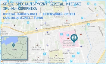 ODDZIAŁ KARDIOLOGII I INTENSYWNEJ OPIEKI KARDIOLOGICZNEJ - SPZOZ SPECJALISTYCZNY SZPITAL MIEJSKI IM. M. KOPERNIKA - BATOREGO 17/19,  TORUŃ