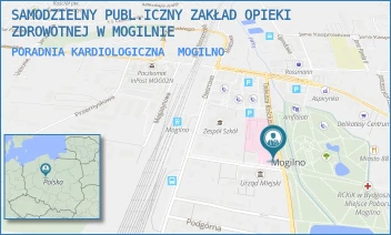 PORADNIA KARDIOLOGICZNA - SAMODZIELNY PUBL.ICZNY ZAKŁAD OPIEKI ZDROWOTNEJ W MOGILNIE - KOŚCIUSZKI 10,  MOGILNO
