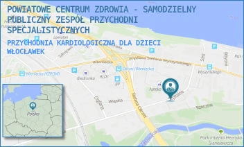 PRZYCHODNIA KARDIOLOGICZNA DLA DZIECI - POWIATOWE CENTRUM ZDROWIA - SAMODZIELNY PUBLICZNY ZESPÓŁ PRZYCHODNI SPECJALISTYCZNYCH - SZPITALNA 6A,  WŁOCŁAWEK
