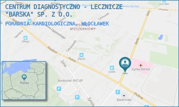 PORADNIA KARDIOLOGICZNA - CENTRUM DIAGNOSTYCZNO - LECZNICZE "BARSKA" SP. Z O.O. - BARSKA 13,  WŁOCŁAWEK