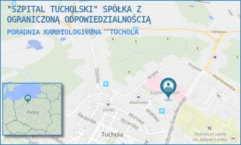 PORADNIA KARDIOLOGICZNA - "SZPITAL TUCHOLSKI" SPÓŁKA Z OGRANICZONĄ ODPOWIEDZIALNOŚCIĄ - NOWODWORSKIEGO 14-18,  TUCHOLA