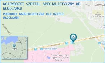 PORADNIA KARDIOLOGICZNA DLA DZIECI - WOJEWÓDZKI SZPITAL SPECJALISTYCZNY WE WŁOCŁAWKU - WIENIECKA 49,  WŁOCŁAWEK