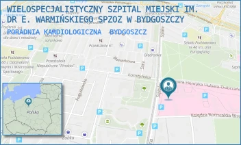 PORADNIA KARDIOLOGICZNA - SZPITAL KLINICZNY IM. DR. E. WARMIŃSKIEGO POLITECHNIKI BYDGOSKIEJ- SPZOZ W BYDGOSZCZY - SZPITALNA 19,  BYDGOSZCZ