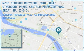 OŚRODEK REHABILITACJI KARDIOLOGICZNEJ - NZOZ CENTRUM MEDYCZNE "NAD BRDĄ" UTWORZONY PRZEZ CENTRUM MEDYCZNE "NAD BRDĄ" SP. Z O.O. - DWORCOWA 63,  BYDGOSZCZ