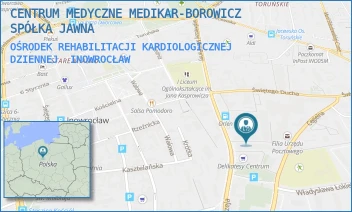 OŚRODEK REHABILITACJI KARDIOLOGICZNEJ DZIENNEJ - CENTRUM MEDYCZNE MEDIKAR-BOROWICZ SPÓŁKA JAWNA - ANDRZEJA 15,  INOWROCŁAW