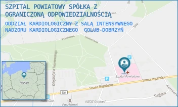 ODDZIAŁ KARDIOLOGICZNY Z SALĄ INTENSYWNEGO NADZORU KARDIOLOGICZNEGO - SZPITAL POWIATOWY SPÓŁKA Z OGRANICZONĄ ODPOWIEDZIALNOŚCIĄ - DR J.G. KOPPA 1E,  GOLUB-DOBRZYŃ