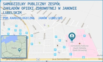 POR.KARDIOLOGICZNA - SAMODZIELNY PUBLICZNY ZESPÓŁ ZAKŁADÓW OPIEKI ZDROWOTNEJ W JANOWIE LUBELSKIM - JANA ZAMOYSKIEGO 149,  JANÓW LUBELSKI