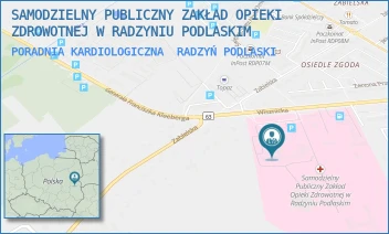 PORADNIA KARDIOLOGICZNA - SAMODZIELNY PUBLICZNY ZAKŁAD OPIEKI ZDROWOTNEJ W RADZYNIU PODLASKIM - WISZNICKA 111,  RADZYŃ PODLASKI