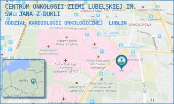 ODDZIAŁ KARDIOLOGII ONKOLOGICZNEJ - CENTRUM ONKOLOGII ZIEMI LUBELSKIEJ IM. ŚW. JANA Z DUKLI - DRA KAZIMIERZA JACZEWSKIEGO 7,  LUBLIN