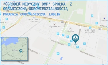 PORADNIA KARDIOLOGICZNA - "OŚRODEK MEDYCZNY DMP" SPÓŁKA  Z OGRANICZONĄ ODPOWIEDZIALNOŚCIĄ - PROJEKTOWA 5,  LUBLIN