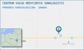 PORADNIA KARDIOLOGICZNA - CENTRUM USŁUG MEDYCZNYCH SONOLOGISTIC - 63,  ZAWADA