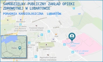 PORADNIA KARDIOLOGICZNA - SAMODZIELNY PUBLICZNY ZAKŁAD OPIEKI ZDROWOTNEJ W LUBARTOWIE - CICHA 14,  LUBARTÓW