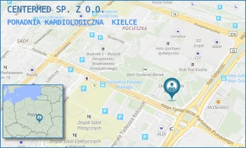 PORADNIA KARDIOLOGICZNA - CENTERMED SP. Z O.O. - TYSIĄCLECIA PAŃSTWA POLSKIEGO 17A,  KIELCE