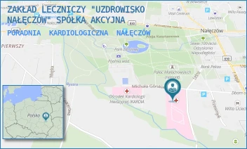PORADNIA  KARDIOLOGICZNA - ZAKŁAD LECZNICZY "UZDROWISKO NAŁĘCZÓW" SPÓŁKA AKCYJNA - GÓRSKIEGO 5,  NAŁĘCZÓW