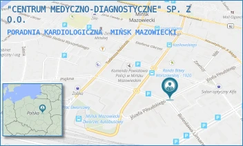 PORADNIA KARDIOLOGICZNA - "CENTRUM MEDYCZNO-DIAGNOSTYCZNE" SP. Z O.O. - PIŁSUDSKIEGO 42A,  MIŃSK MAZOWIECKI