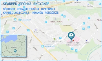 OŚRODEK REHABILITACJI DZIENNEJ KARDIOLOGICZNEJ - SCANMED SPÓŁKA AKCYJNA - UL. ADAMA BOCHENKA 12,  KRAKÓW-PODGÓRZE