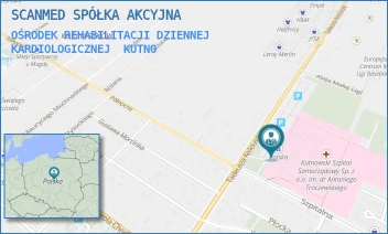 OŚRODEK REHABILITACJI DZIENNEJ KARDIOLOGICZNEJ - SCANMED SPÓŁKA AKCYJNA - UL. KOŚCIUSZKI 52,  KUTNO
