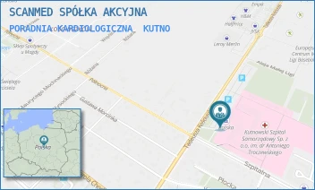 PORADNIA KARDIOLOGICZNA - SCANMED SPÓŁKA AKCYJNA - UL. KOŚCIUSZKI 52,  KUTNO