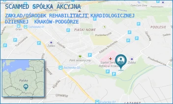 ZAKŁAD/OŚRODEK REHABILITACJI KARDIOLOGICZNEJ DZIENNEJ - SCANMED SPÓŁKA AKCYJNA - UL. ADAMA BOCHENKA 12,  KRAKÓW-PODGÓRZE