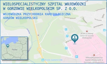 WOJEWÓDZKA PRZYCHODNIA KARDIOLOGICZNA - WIELOSPECJALISTYCZNY SZPITAL WOJEWÓDZKI W GORZOWIE WIELKOPOLSKIM SP. Z O.O. - UL. JANA DEKERTA 1,  GORZÓW WIELKOPOLSKI