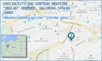 PORADNIA KARDIOLOGICZNA - SPECJALISTYCZNE CENTRUM MEDYCZNE "UROLOG" BROMBER, HALIŃSKA SPÓŁKA JAWNA - UL. ANIELI KRZYWOŃ 2,  ZIELONA GÓRA