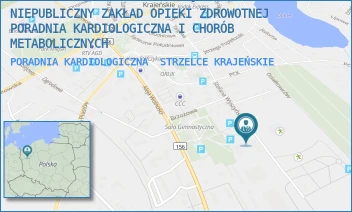 PORADNIA KARDIOLOGICZNA - NIEPUBLICZNY ZAKŁAD OPIEKI ZDROWOTNEJ PORADNIA KARDIOLOGICZNA I CHORÓB METABOLICZNYCH - UL. KS. STEFANA WYSZYŃSKIEGO 7A,  STRZELCE KRAJEŃSKIE