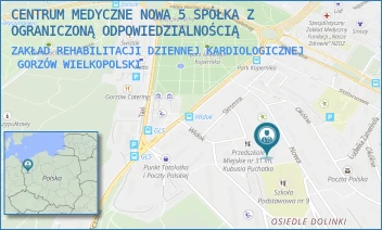 ZAKŁAD REHABILITACJI DZIENNEJ KARDIOLOGICZNEJ - CENTRUM MEDYCZNE NOWA 5 SPÓŁKA Z OGRANICZONĄ ODPOWIEDZIALNOŚCIĄ - UL. NOWA 5,  GORZÓW WIELKOPOLSKI