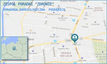 PORADNIA KARDIOLOGICZNA - ZESPÓŁ PORADNI "ZDROWIE" - UL. ZIELONA 2A,  PODDĘBICE