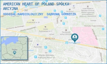 ODDZIAŁ KARDIOLOGICZNY - AMERICAN HEART OF POLAND SPÓŁKA AKCYJNA - UL. SZPITALNA 13,  DĄBROWA GÓRNICZA