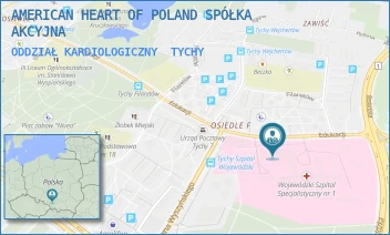 ODDZIAŁ KARDIOLOGICZNY - AMERICAN HEART OF POLAND SPÓŁKA AKCYJNA - UL. EDUKACJI 102,  TYCHY