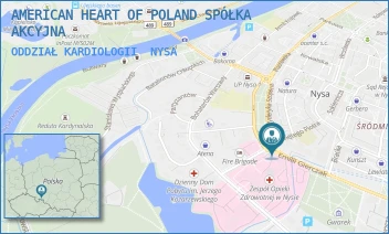 ODDZIAŁ KARDIOLOGII - AMERICAN HEART OF POLAND SPÓŁKA AKCYJNA - UL. EMILII GIERCZAK 17,  NYSA