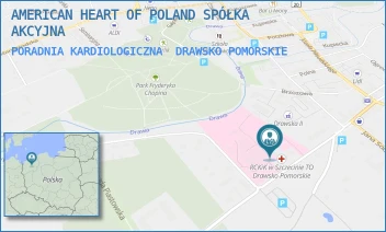 PORADNIA KARDIOLOGICZNA - AMERICAN HEART OF POLAND SPÓŁKA AKCYJNA - BOLESŁAWA CHROBREGO 4,  DRAWSKO POMORSKIE