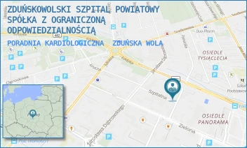 PORADNIA KARDIOLOGICZNA - ZDUŃSKOWOLSKI SZPITAL POWIATOWY SPÓŁKA Z OGRANICZONĄ ODPOWIEDZIALNOŚCIĄ - UL. KRÓLEWSKA 29,  ZDUŃSKA WOLA