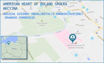 ODDZIAŁ DZIENNY REHALIBITACJI KARDIOLOGICZNEJ - AMERICAN HEART OF POLAND SPÓŁKA AKCYJNA - BOLESŁAWA CHROBREGO 4,  DRAWSKO POMORSKIE